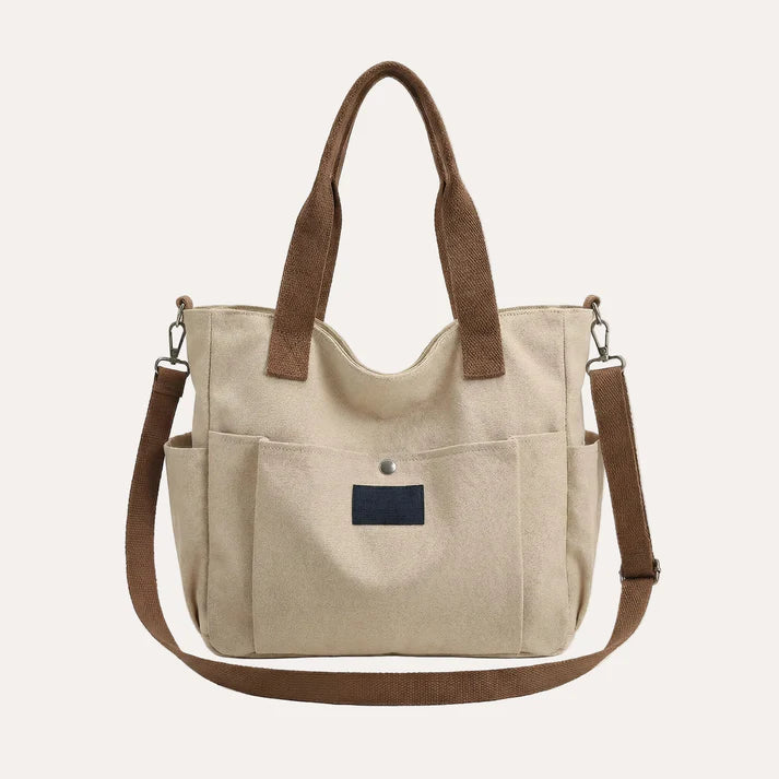 Canvas Tote Bag - Structured Everyday Carry, Fits 15.6" Laptops