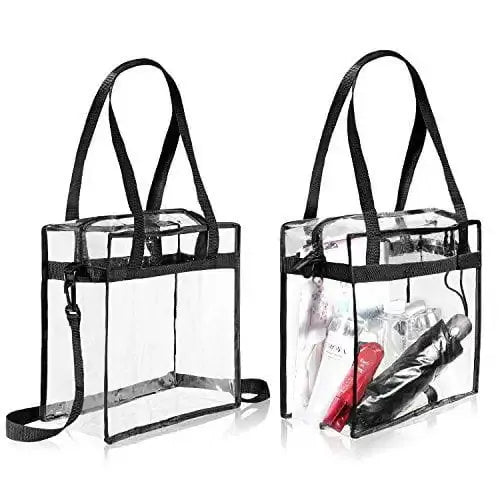 Clear Tote bags,Stadium Approved ,Crossbody Messenger Shoulder Bag with Adjustable Strap